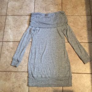 Light gray cowlneck sweater